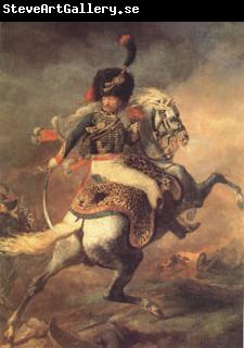 Theodore   Gericault An Officer of the Imperial Horse Guards Charging (mk05)